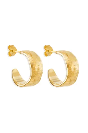 18k Gold Vermeil Woven Light Hoops