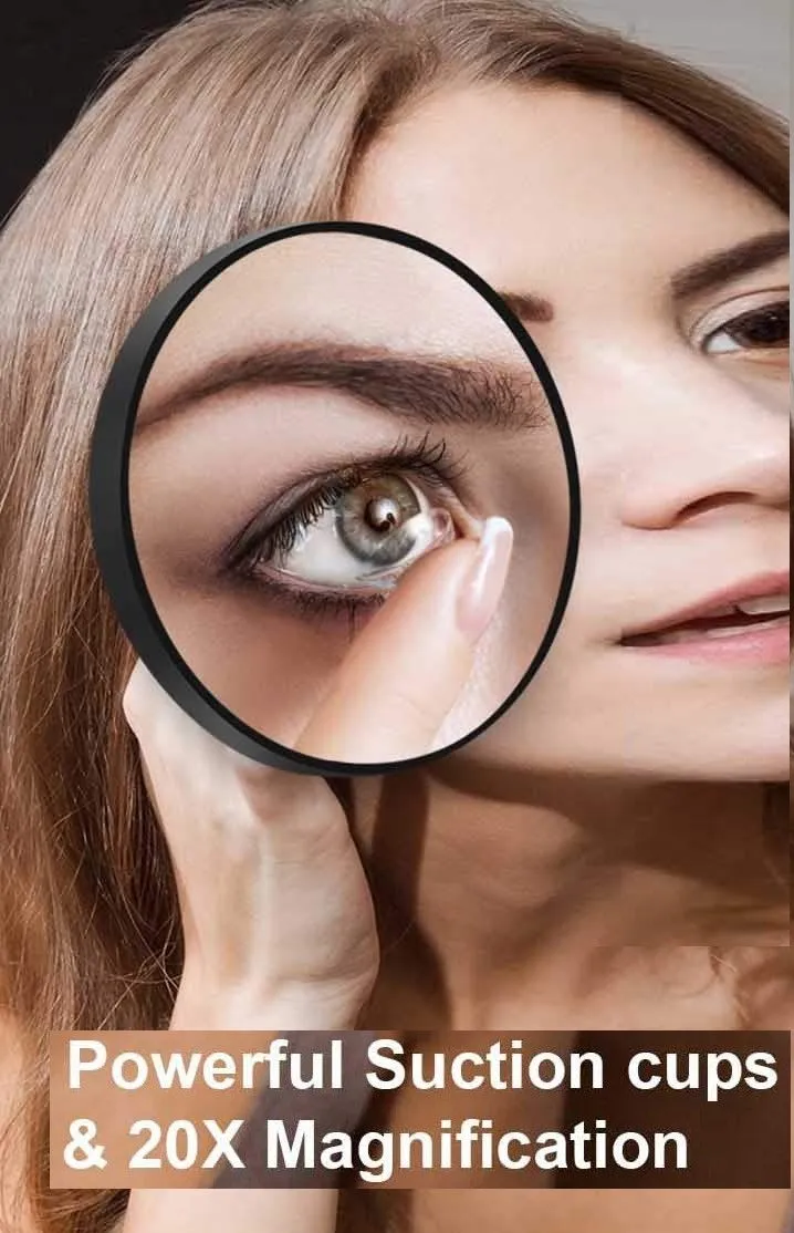 20X Magnifying Mirror, Stainless Tweezers Kit for Travel