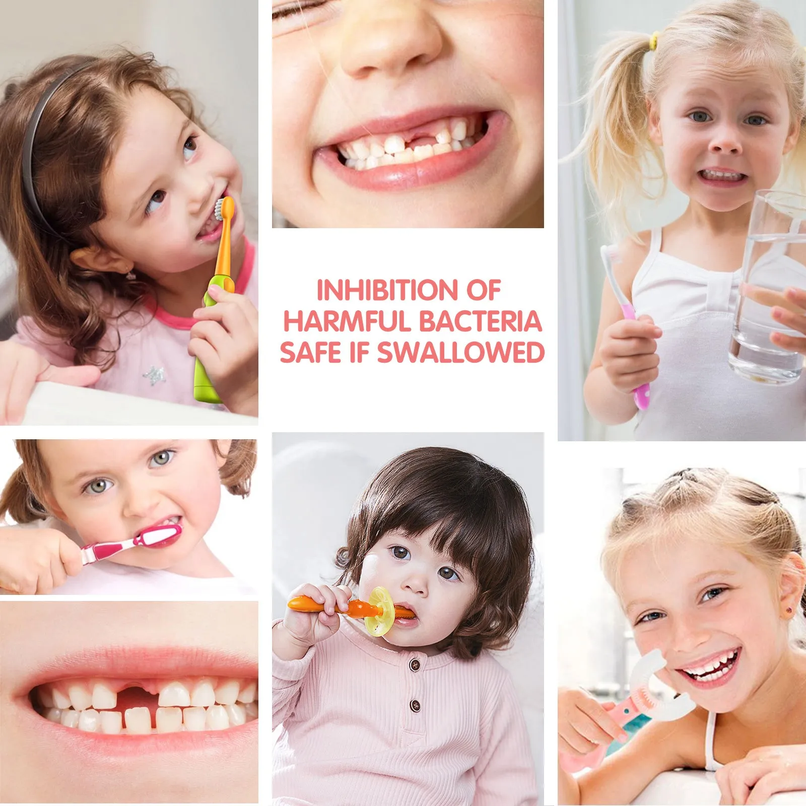 Aliver Teeth Whitening Foam for kid Peach