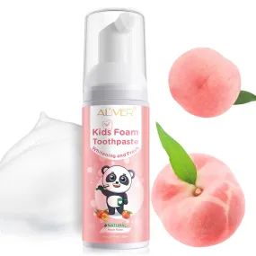 Aliver Teeth Whitening Foam for kid Peach