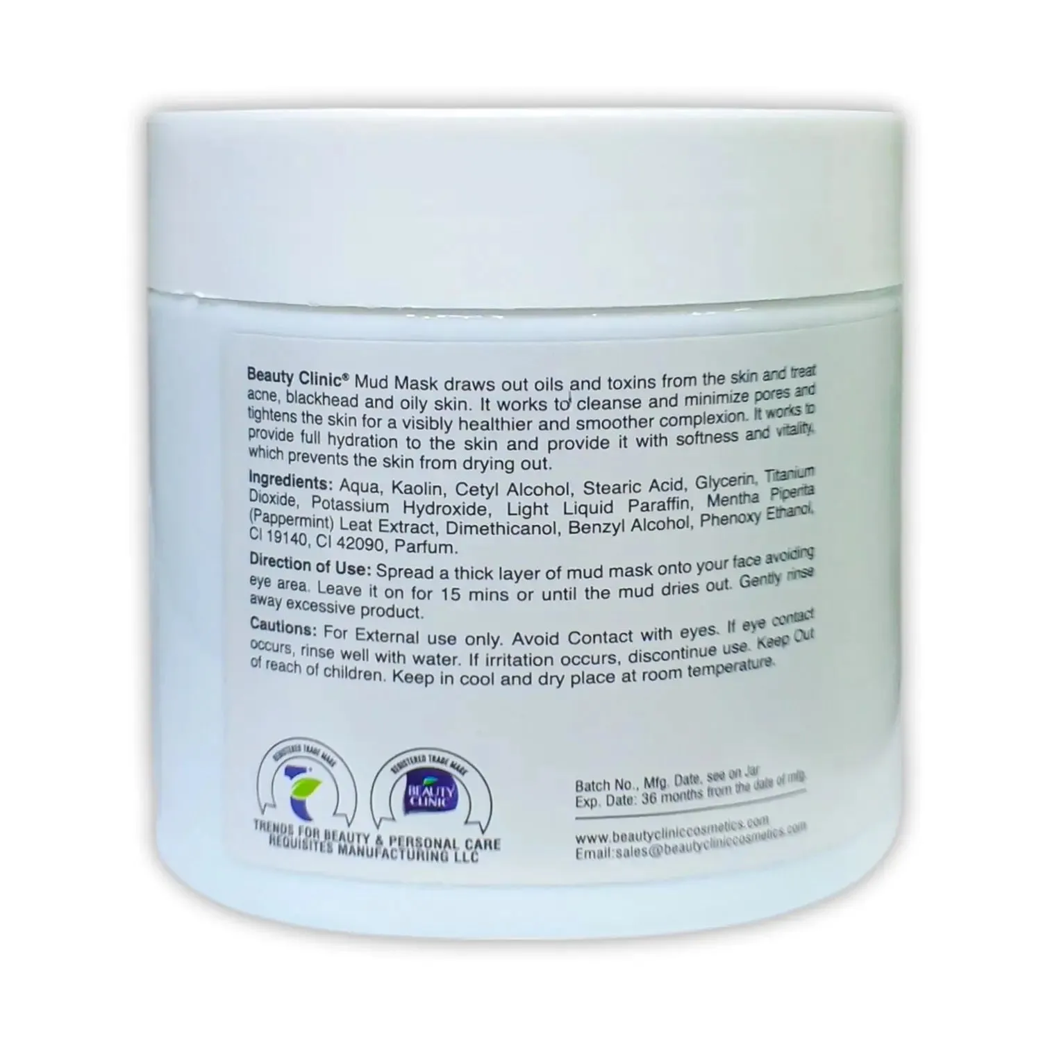 Beauty Clinic Mint and Neem Mud Mask 500ml