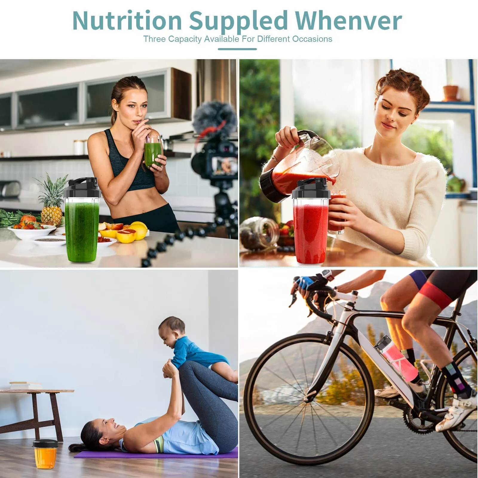 Blender for Shakes and Smoothies, 1000W High Speed Bullet Blender