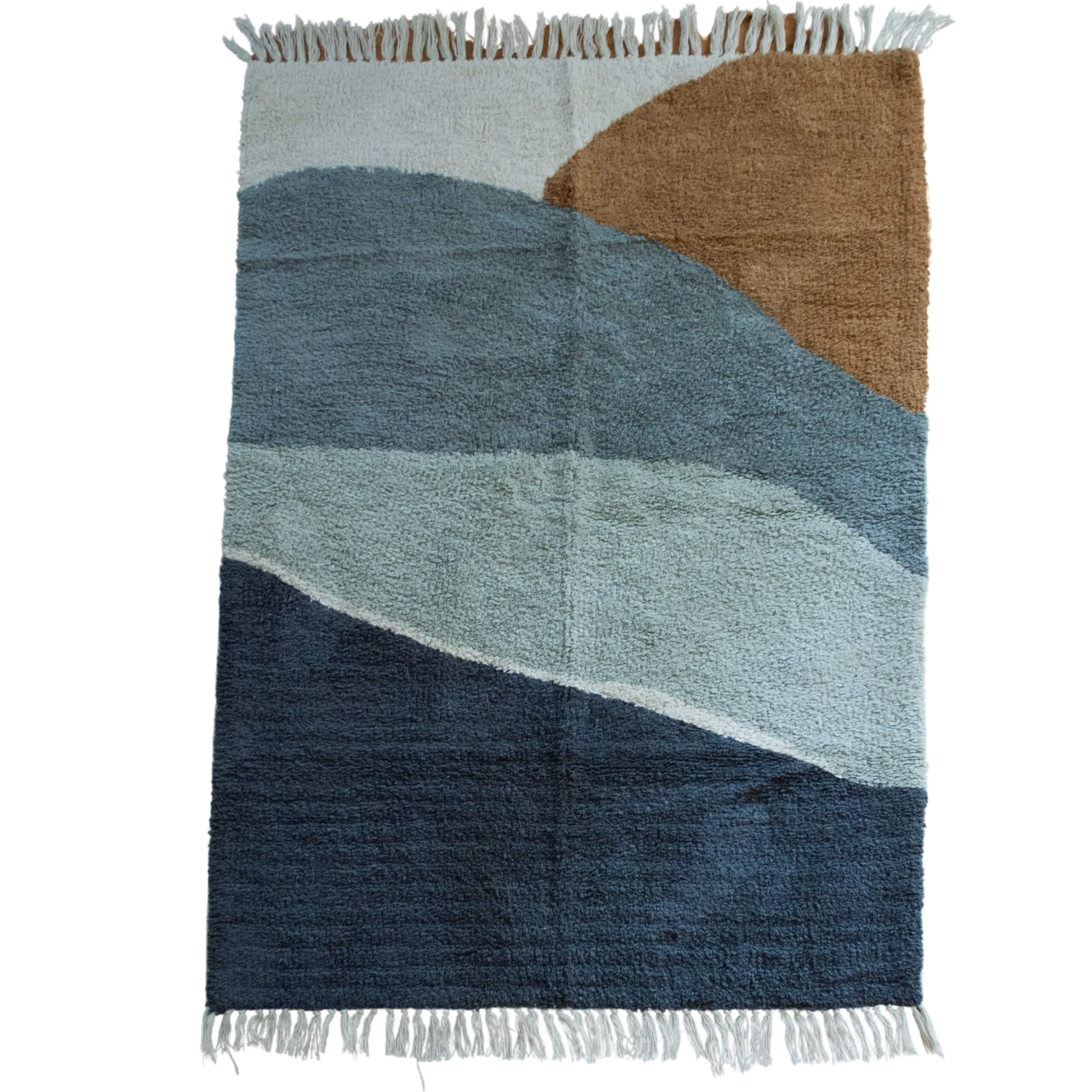 Blue Ocean Breeze Cotton Accent Rug