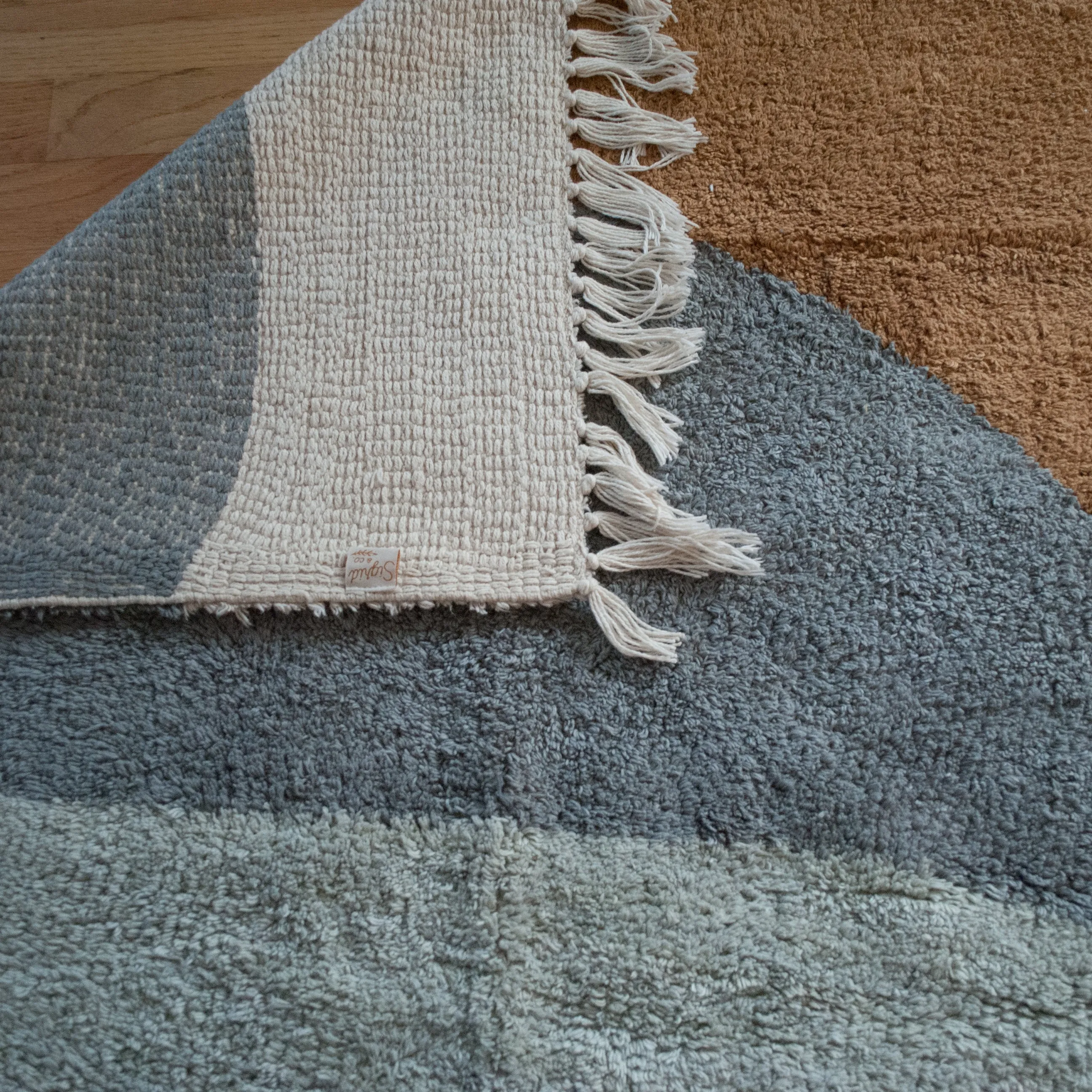 Blue Ocean Breeze Cotton Accent Rug