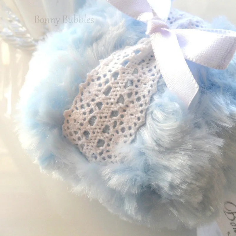 BLUE Powder Puff - 4 inch