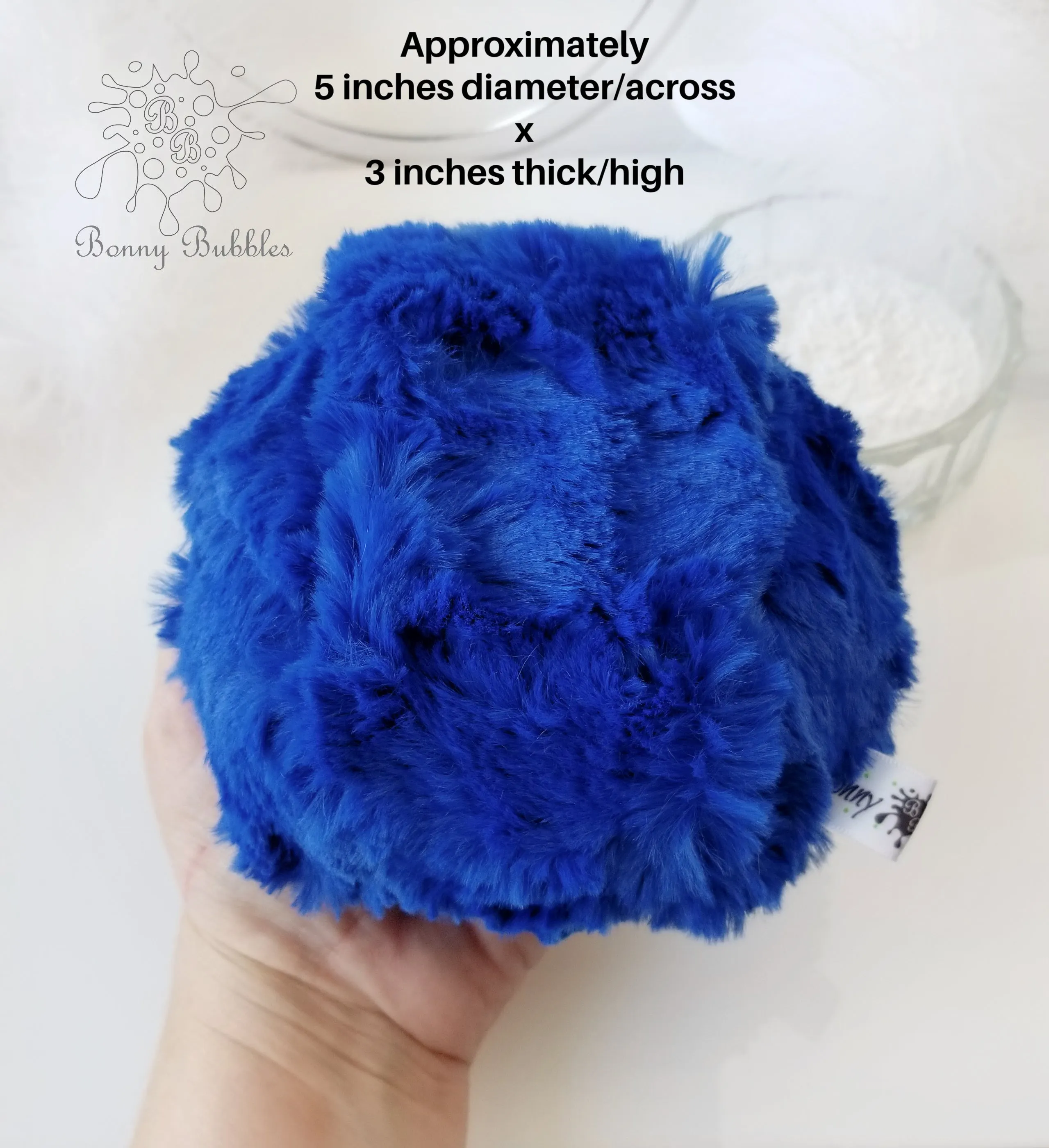 Blue - Powder Puff, 5 inch size