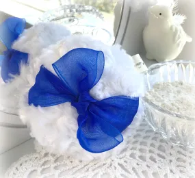 Body Powder Pouf - Royal Blue, 4 inch