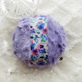 Body Powder Puff - lavender purple, 5 inch