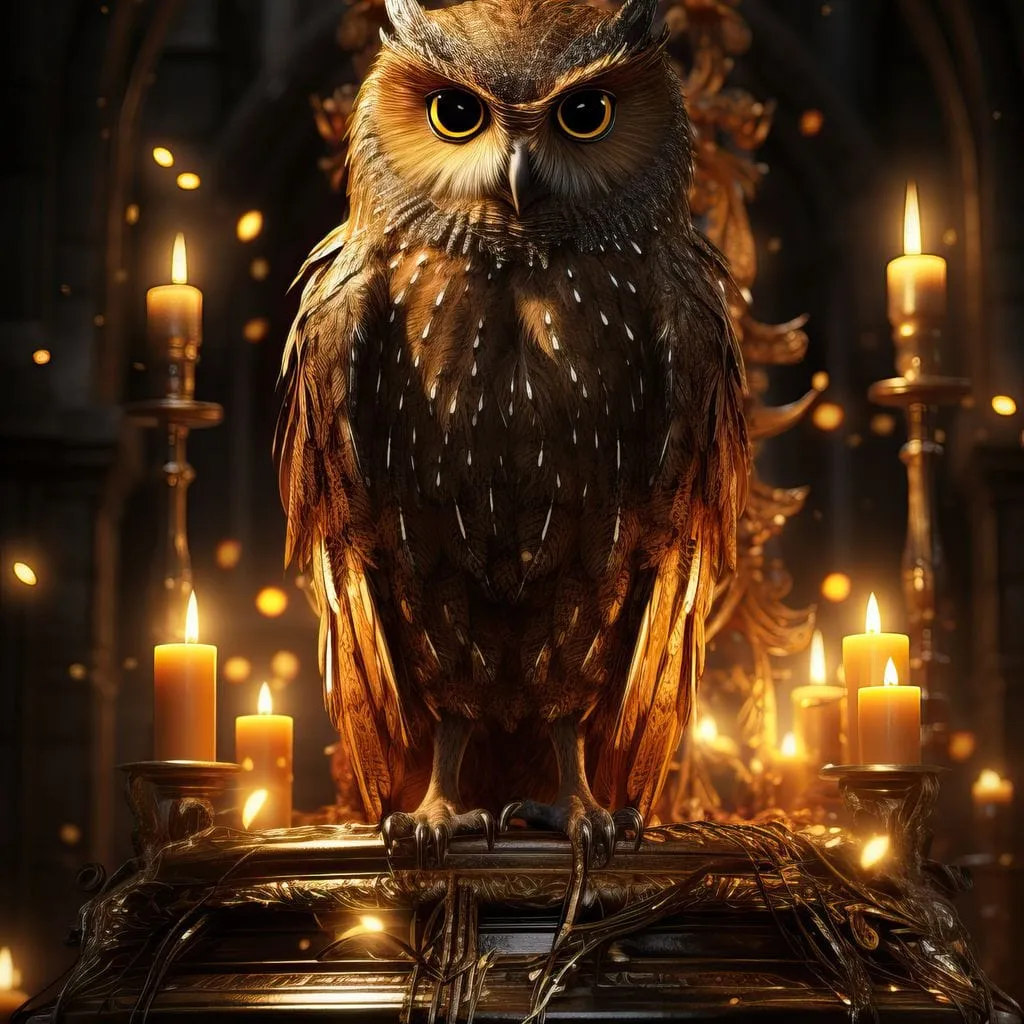 Candlelit Owl
