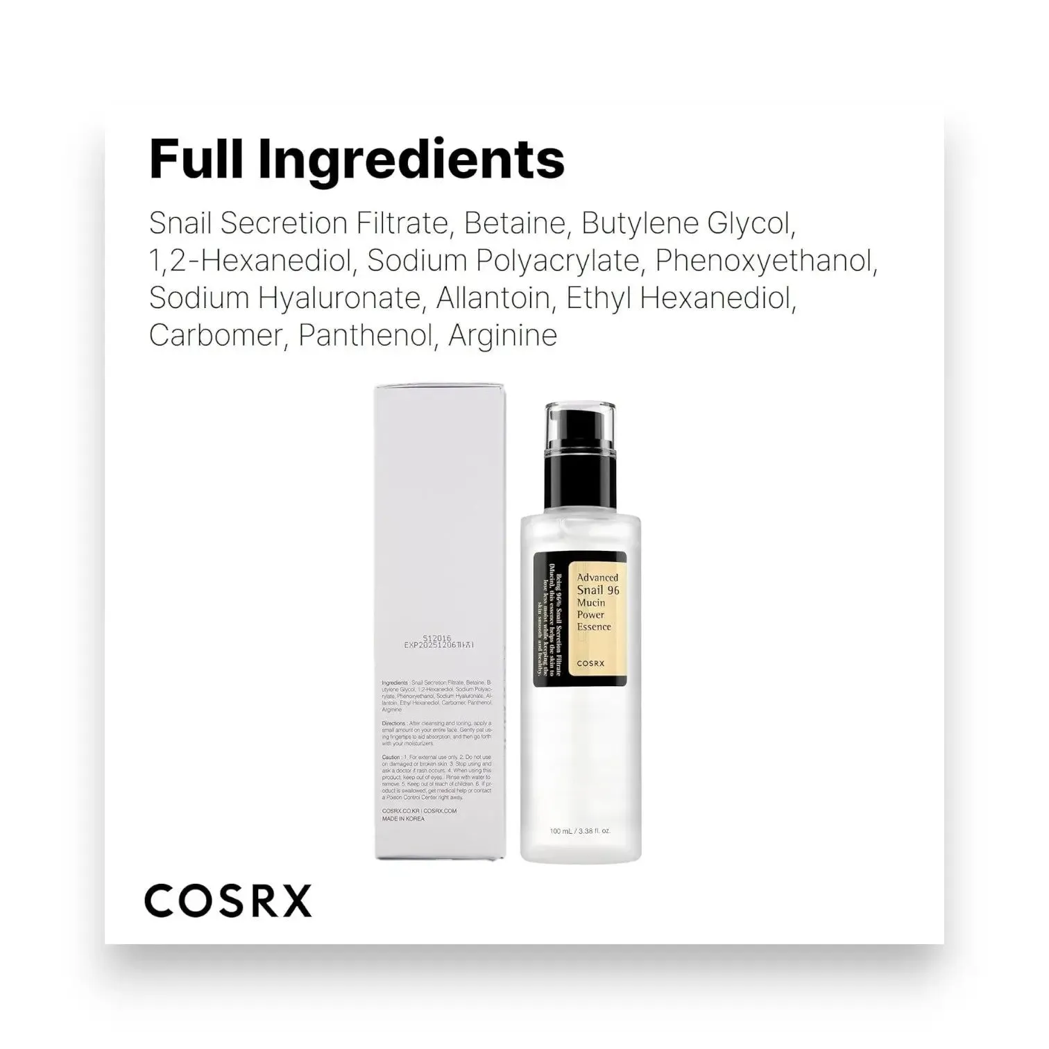 Cosrx Advanced Snail 96 Mucin Power Essence 100ml