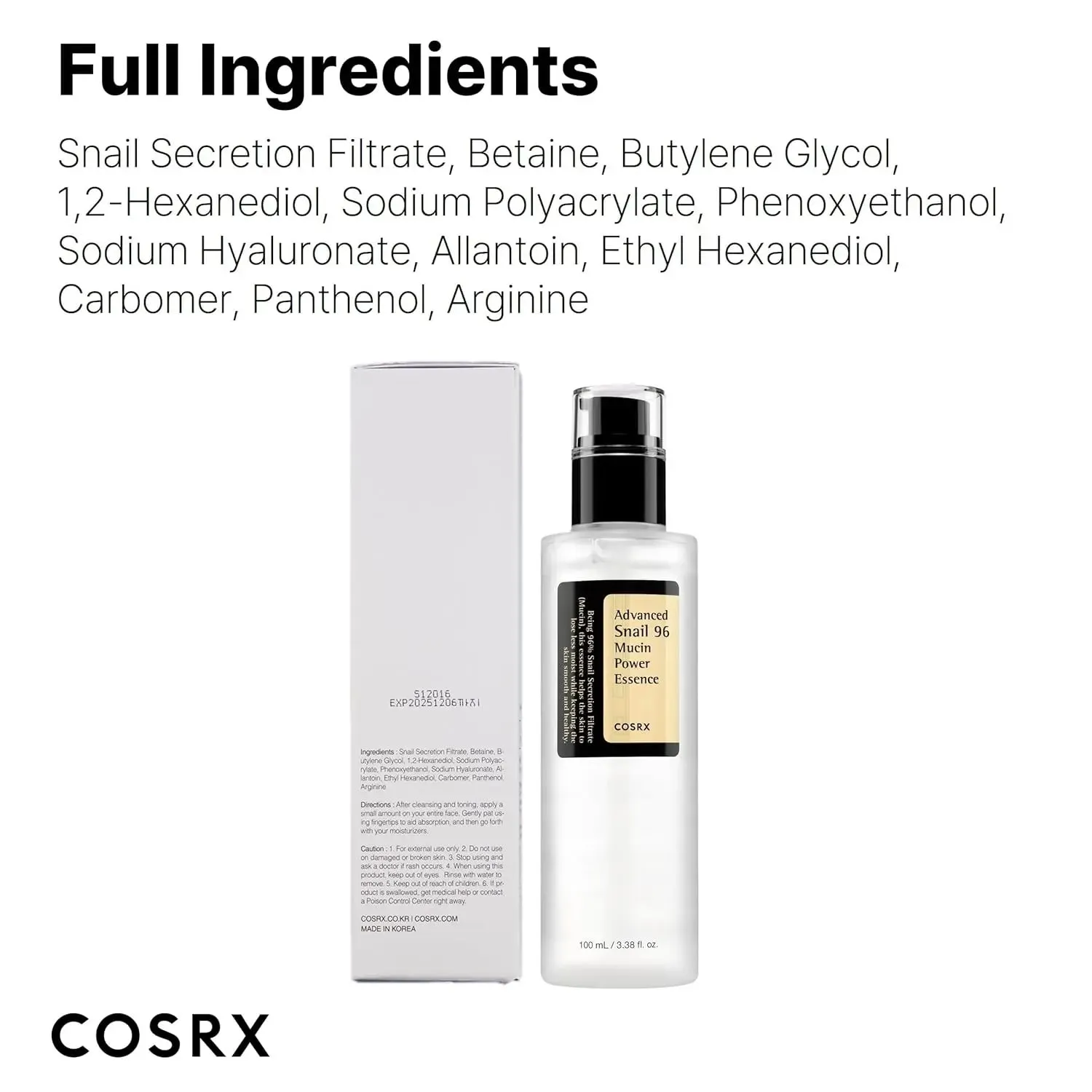 Cosrx Advanced Snail 96 Power Essence 100ml