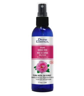 Divine essence - floral water : organic damask rose  - 110 ml