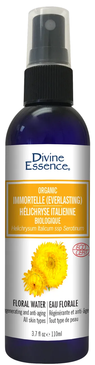 Divine Essence Organic Everlasting (Immortelle) Floral Water (110ml)