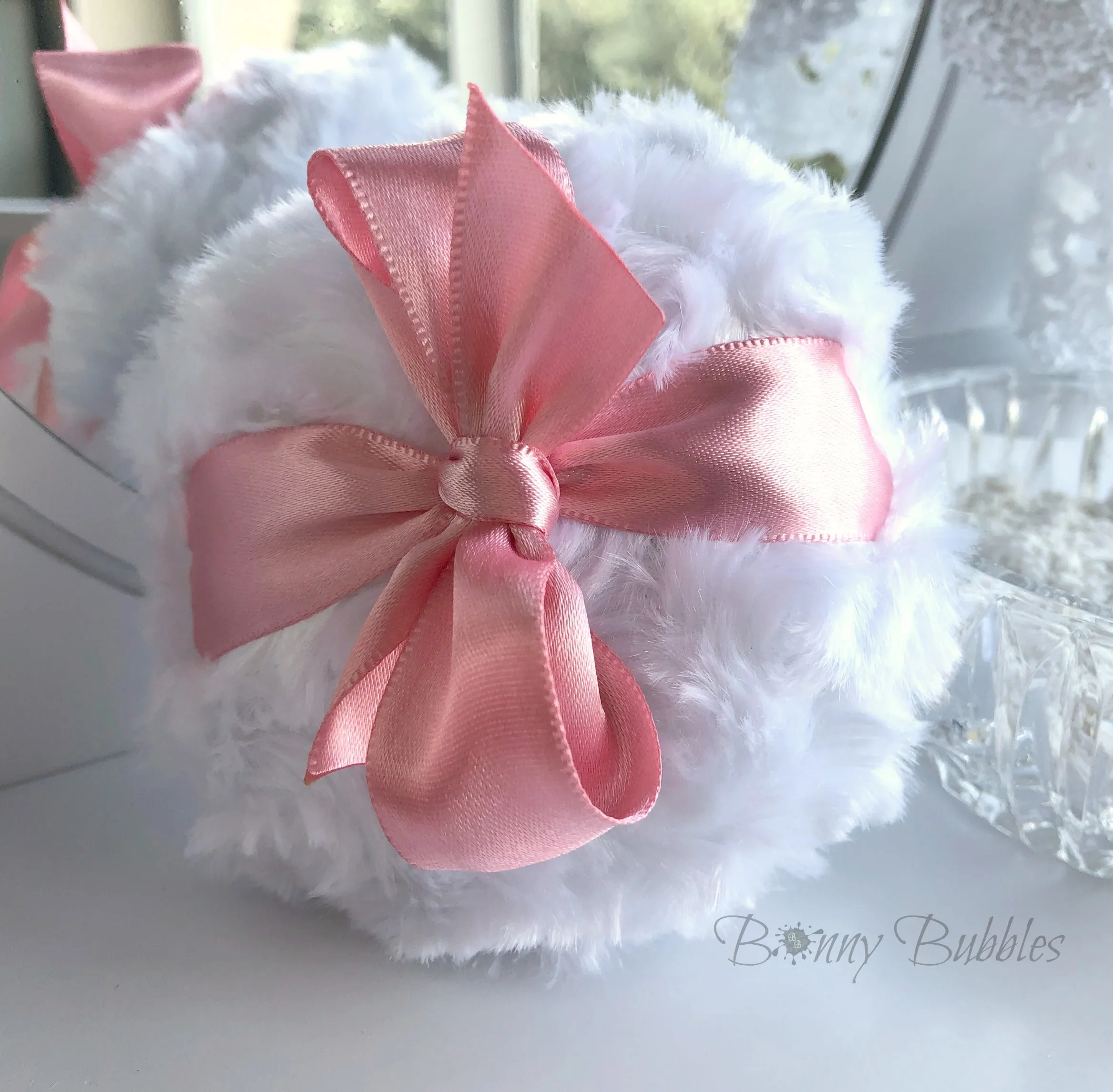 DUSTY ROSE - Powder Puff, 4 inch