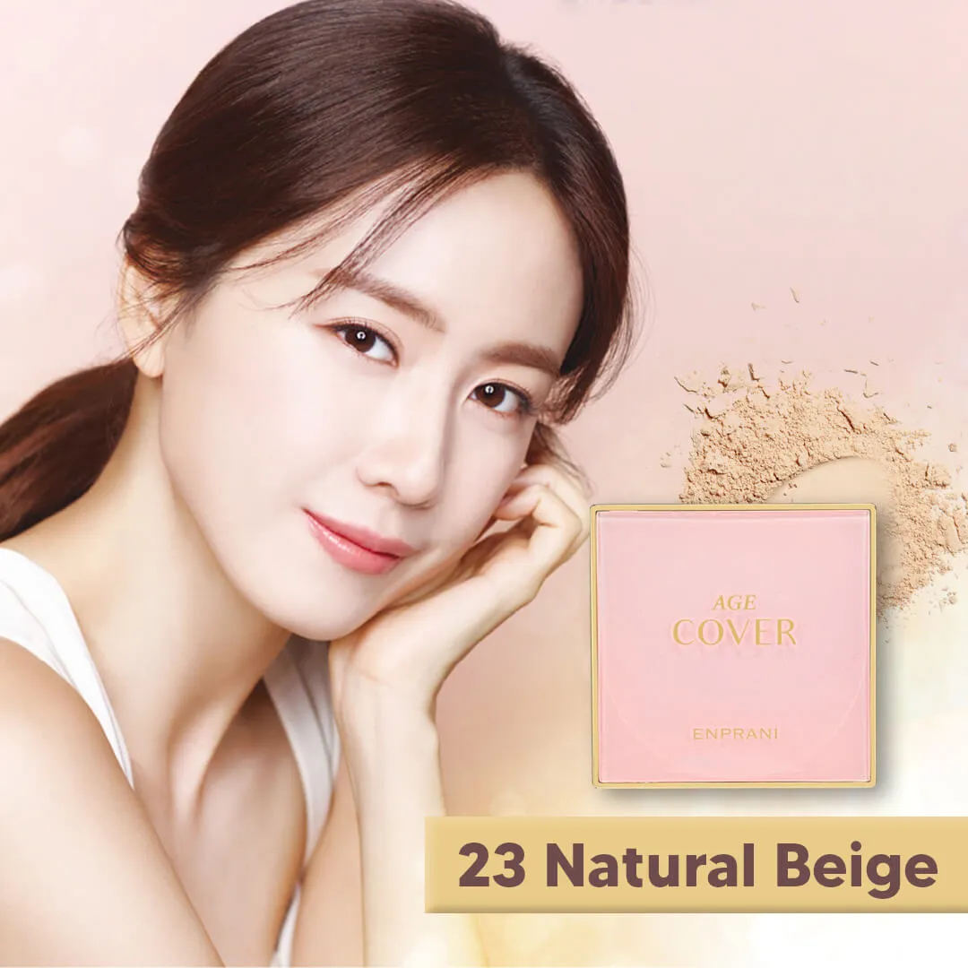 ENPRANI Age Cover Silky Veil Powder Pact | Bedak Padat Anti Aging