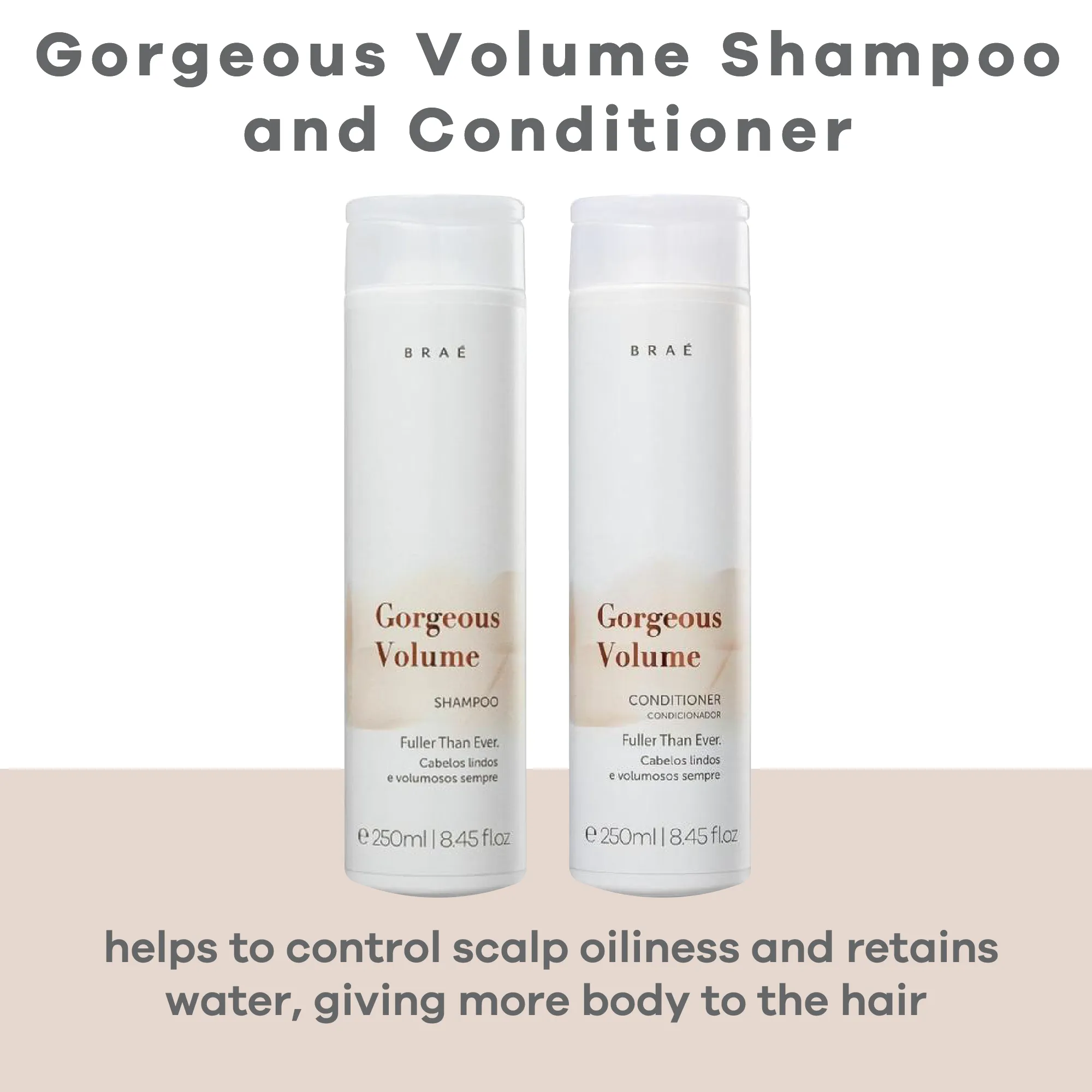 Gorgeous Volume Shampoo and Conditioner Set 8.45 fl. oz