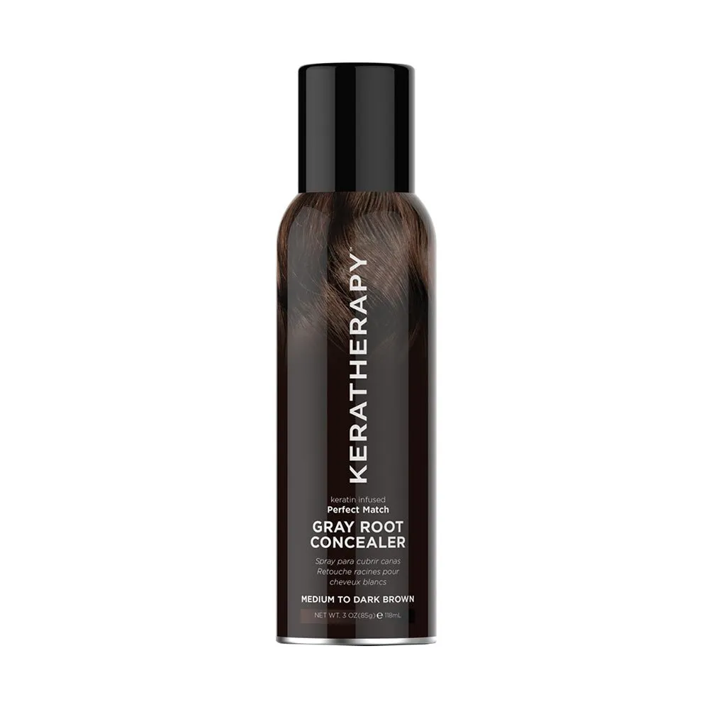 Keratherapy Gray Root Concealer Medium to Dark Brown 118ml