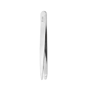 ÉLAN - Professional Slanted Eyebrow Tweezer in Silver