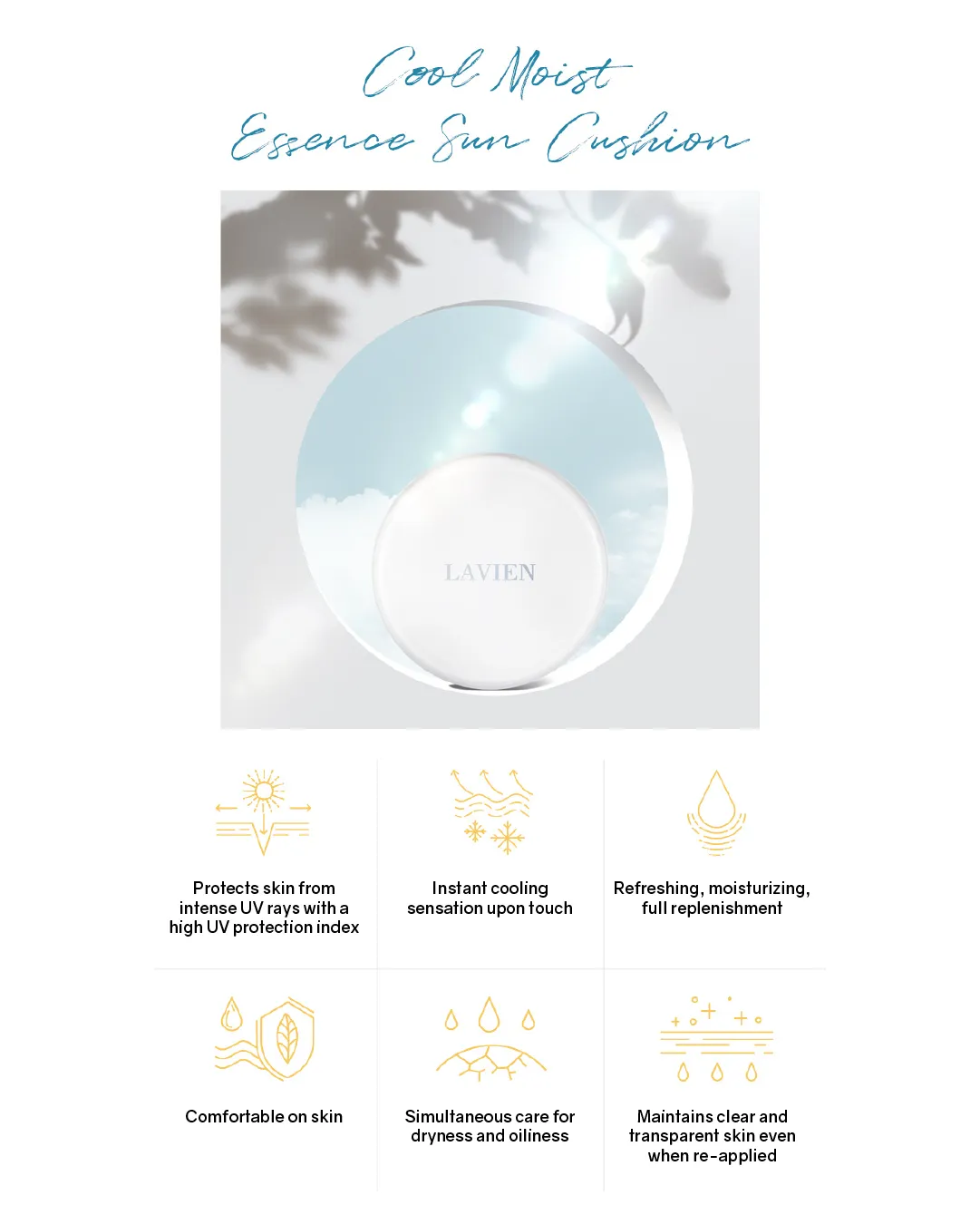 Lavien Cool Moist Essence Sun Cushion