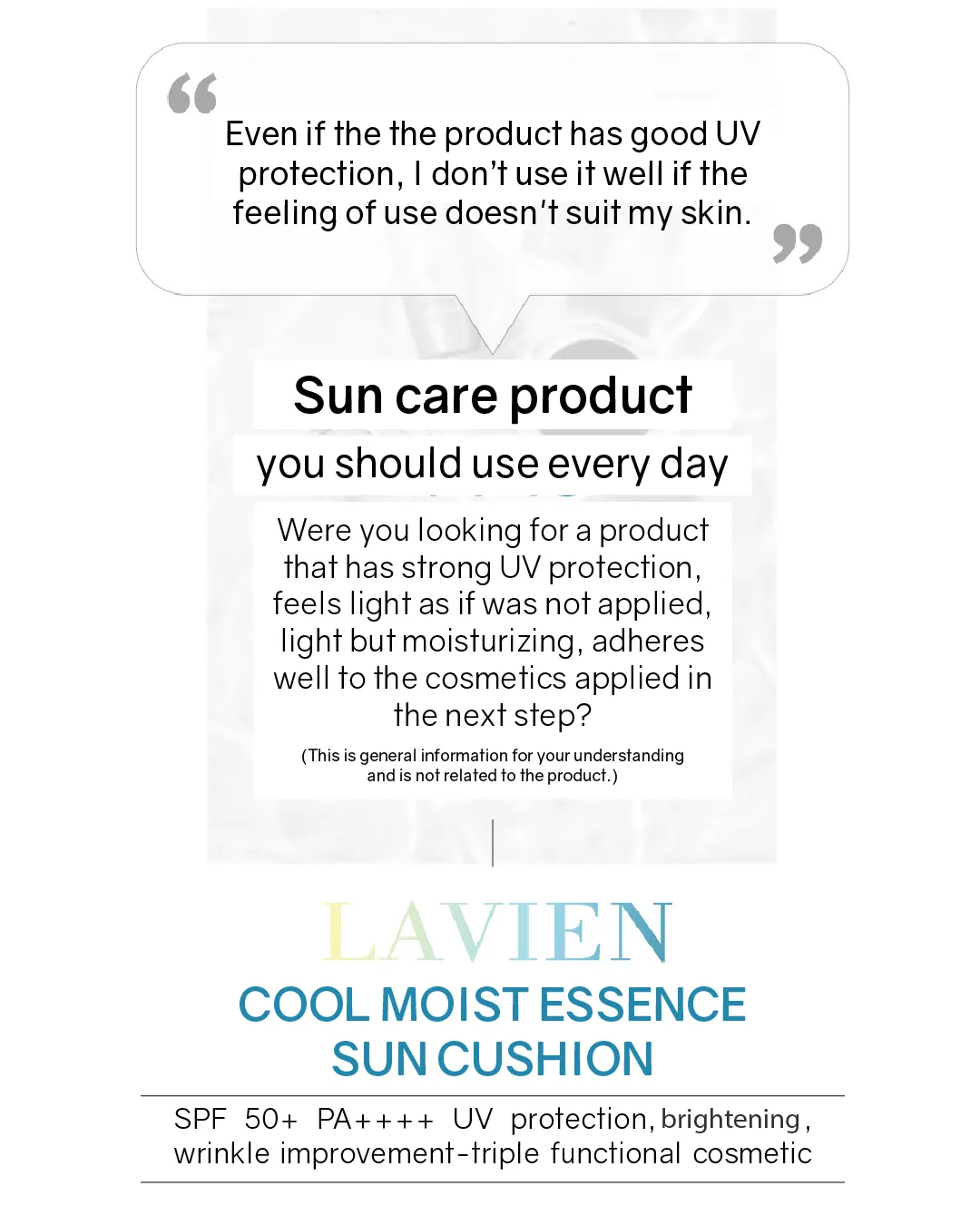 Lavien Cool Moist Essence Sun Cushion
