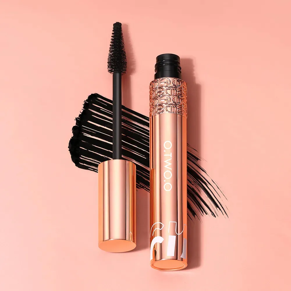 Mascara Waterproof Lengthens Eyelashes Extension Black Non-smudge Lengthening Volume 5D Silk Fiber Mascara Cosmetics