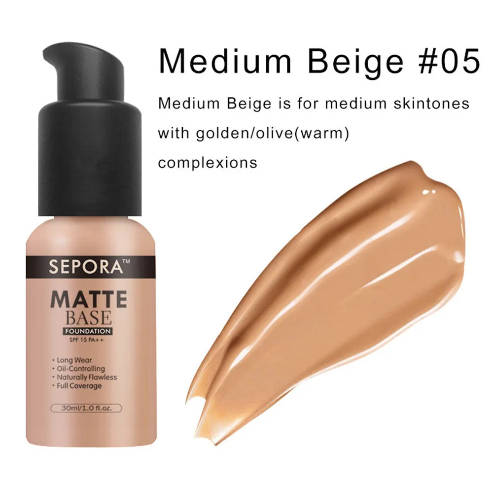 Matte Liquid Foundation Oil Control Cream