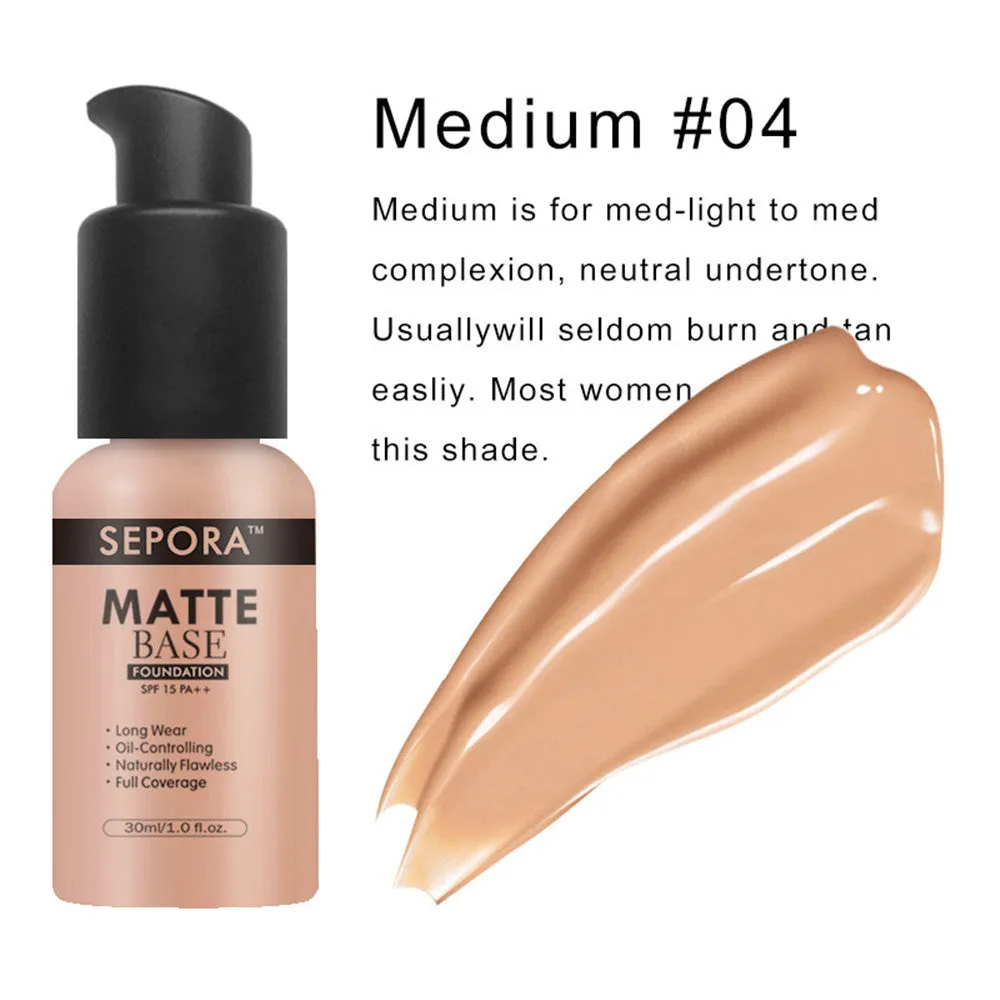 Matte Liquid Foundation Oil Control Cream