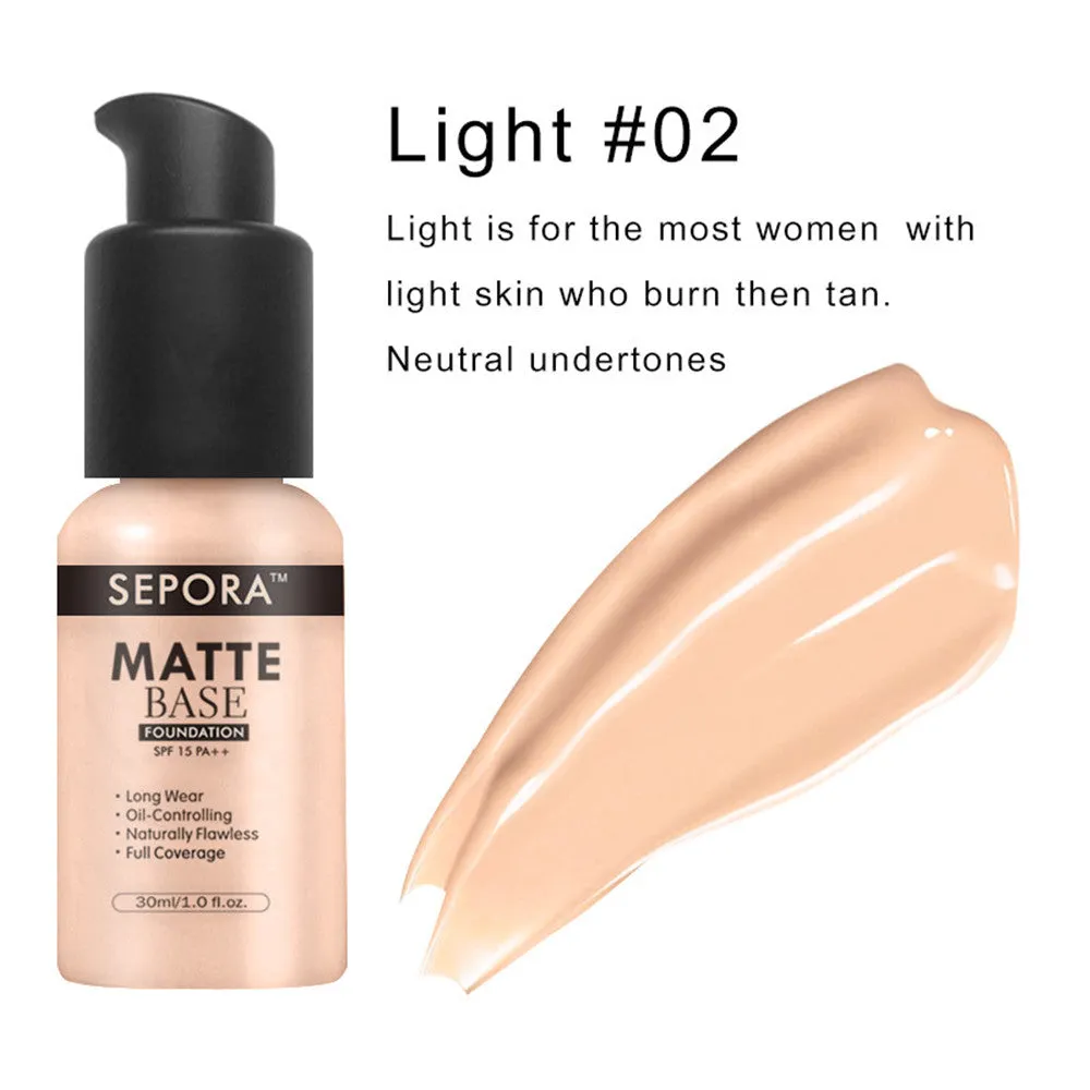 Matte Liquid Foundation Oil Control Cream