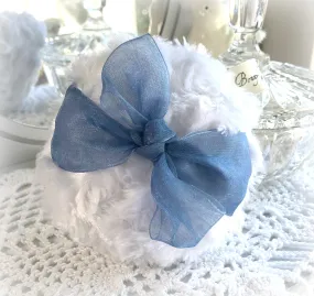 Powder Puff - country blue, 4 inch