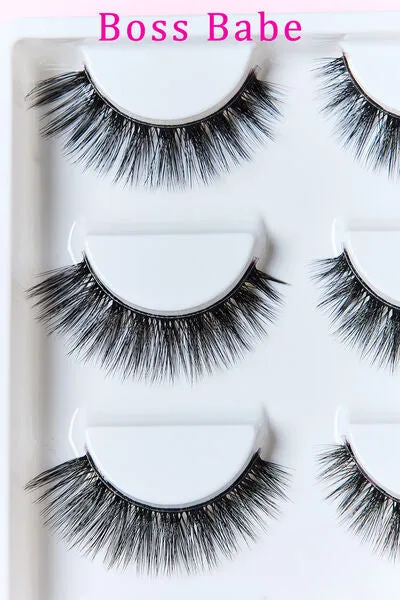 SO PINK BEAUTY Faux Mink Eyelashes 5 Pairs