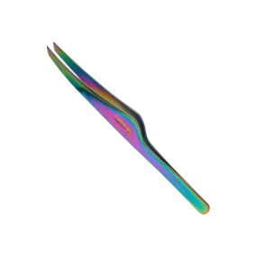 SOLINBERG - Professional slanted eyebrow tweezers in chameleon (Hand sharpened)