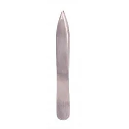 The Edge Nails Epilation Short Point Silver Tweezer**