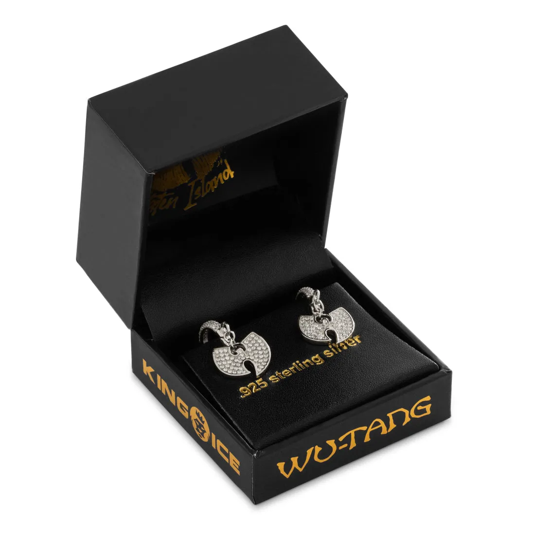 Wu-Tang x King Ice - 14mm Hanging Logo Earrings